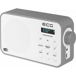 Radio portabil RD 110 DAB cu tuner DAB+ si FM, alb, 1,2 W, memorie 30 de posturi Gri/Alb