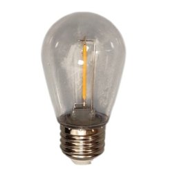 Bec LED S14 transparent E27 lumina calda, 20 buc