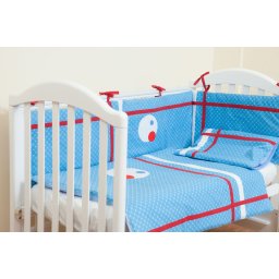 Lenjerie de pat doua piese blue dots