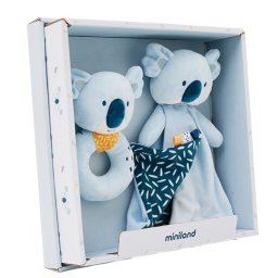 Set cadou bebe - zornaitoare si paturica moale de atasament Koala, de la 0 luni