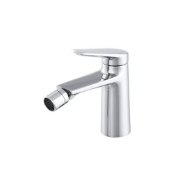 Baterie baie bideu, pipa fixa, monocomanda, cartus ceramic, finisaj crom lucios