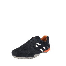 GEOX Sneaker low 'Snake' ecru / bleumarin / portocaliu