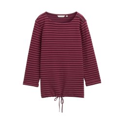 TOM TAILOR Tricou roșu burgundy / roșu pastel