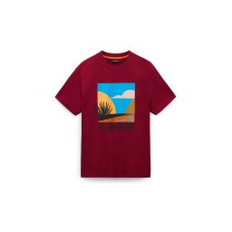 NAPAPIJRI Tricou 'S-Arbia' albastru / portocaliu / roşu închis / alb
