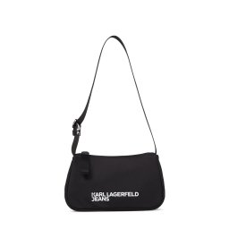 KARL LAGERFELD JEANS Geantă de umăr negru / alb