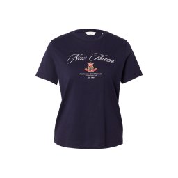 GANT Tricou albastru noapte / roșu / alb