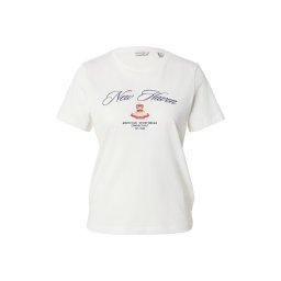 GANT Tricou crem / albastru noapte / auriu / roșu