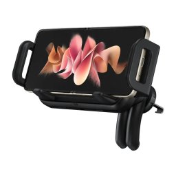 Suport auto telefon Samsung EP-H5300CBEGWW, incarcare wireless, negru