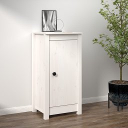 Servanta, alb, 40x35x80 cm, lemn masiv de pin GartenMobel Dekor