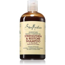 Shea Moisture Jamaican Black Castor Oil Strengthen & Restore sampon pentru curatare pentru par deteriorat si vopsit 384 ml