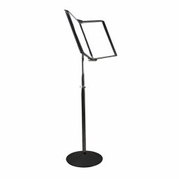Sistem stand prezentare podea Tarifold, 10 displayuri, A4, negru