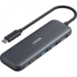 DOCKING Station Anker 5-in-1, porturi: 2 x USB-C, 2 x USB-A, HDMI 4K @30Hz, , 5 Gbps, PD 85W, conectare prin USB-C, , gri, A8355H11 (timbru verde 0.18 lei - 0194644101237