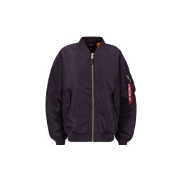 ALPHA INDUSTRIES Geacă de primăvară-toamnă 'MA-1 Core' auriu / mov închis / roșu / alb