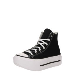 CONVERSE Sneaker înalt negru / alb