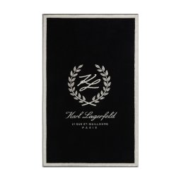 Karl Lagerfeld Prosop de plajă negru / alb perlat