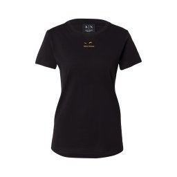 ARMANI EXCHANGE Tricou auriu / negru