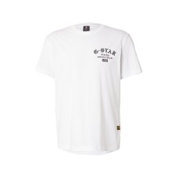 G-STAR Tricou 'Studio Ams' negru / alb
