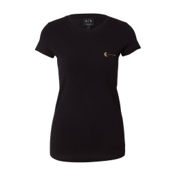 ARMANI EXCHANGE Tricou auriu / negru