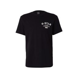 G-STAR Tricou 'Studio Ams' negru / alb