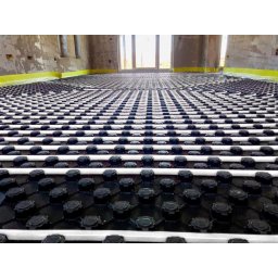 PLACA CU NUTURI IZOPICK, EPS150 10MM, FOLIE NEAGRA 0.6MM, 710X1200MM, 23 PLACI / 19.5 MP