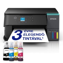 EPSON EcoTank L4360 multifuncțională Wi-Fi-s AirPrint-funkciós tintatartályos A4-es imprimantă szkenneléssel másolással și două fețe nyomtatással precum și chiar 3 pe anul suficient cu cerneală