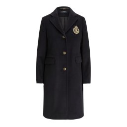 RALPH LAUREN Palton Crested Wool-Lined 297958509001 001 black