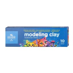 Plastilina KOH-I-NOOR PISICI, 10 culori, 200g
