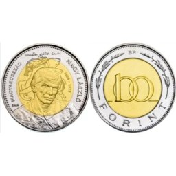 Ungaria 2025 - 100 forint, poetul Nagy Laszlo - necirculata