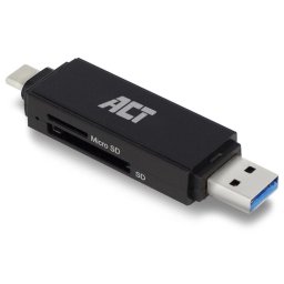 ACT CONNECTIVITY AC6375 USB-C/USB-A cititor card SD/micro SD pentru carduri