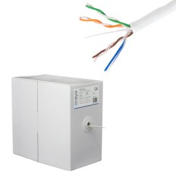 Cablu UTP, cat 5E, CUPRU 100%, 305m, 4x2x24 AWG - eRaya NET5EUT-305
