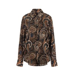 GUESS Cămaşă Ls Clarisse Oversize W5BH78W2770 p1wt umber paisley print