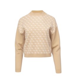 GUESS Tricotaj Ls Mn Aubrey 4G Swtr W5BR23Z3JD2 fni4 4g foamy taupe and c