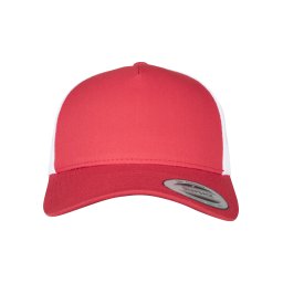 5-Panel Retro Trucker 2-Tone Cap Red/wht