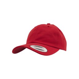 Low-profile cotton twill red