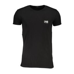 Tricou bărbătesc cu mânecă scurtă Cavalli Class, negru