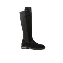 Cizme damă Dogati negre, cu carâmb elastic la spate, negre din piele întoarsă MIR159NV-37 EU