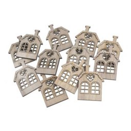 Casute lemn pentru aranjamente florale set 12 buc