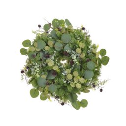 Coronita brad artificial+eukalipt+con pentru decoratiuni florale