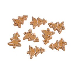 Figurine bradut pentru decoratiuni Craciun set 8 buc