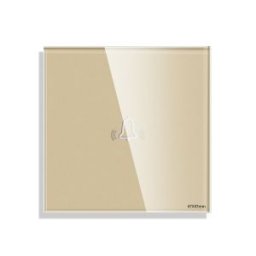 Luxion Panou Buton de Sonerie cu Touch Mini din Sticla Auriu