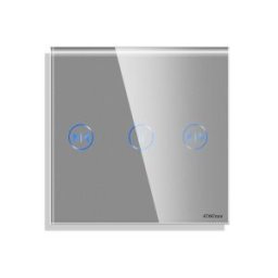 Luxion Panou Intrerupator Jaluzele cu Touch Mini din Sticla Gri