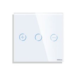 Luxion Panou Intrerupator Variator cu Touch Mini din Sticla Alb