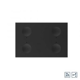 Modul intrerupator cvadruplu cap scara / cap cruce wireless cu touch Livolo standard Italian, Serie noua