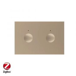 Modul intrerupator dublu cu touch Livolo, protocol ZigBee, standard Italian â€“ Serie noua