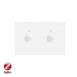 Modul intrerupator dublu cu touch Livolo, protocol ZigBee, standard Italian â€“ Serie noua