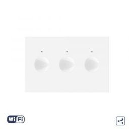 Modul Intrerupator Triplu Cap Scara / Cruce Wi-Fi cu Touch LIVOLO, standard italian â€“ Serie Noua, Alb