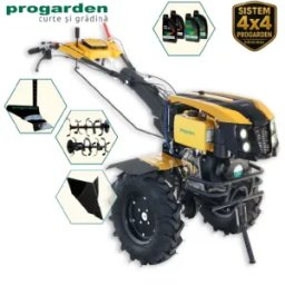 ProGARDEN Pachet Campo 1273 Alpine V2, Motocultor 12CP + Plug simplu+ Plug bilonat/rarita + 4 L Ulei