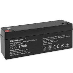 Baterie AGM, Qoltec, 53064, 12V, 2.3Ah, max. 34.5A, Capacitate 2.3 Ah, Tensiune 12 V, Conectori T1 Fast-On 187, 35 x 178 x 60 mm