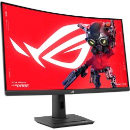 Monitor curbat Gaming LED VA ASUS ROG Strix XG32WCS, 31.5", WQHD, 180 Hz, FreeSync, HDR10, Clasa F, Negru