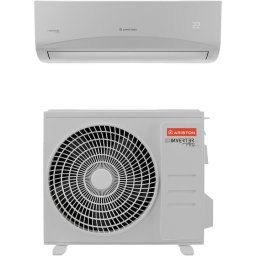 Aparat de aer conditionat Ariston PRIOS 25 Wi-Fi, 9000 BTU, Clasa A++, Functie incalzire, 2D Inverter, Follow me, R32, Alb